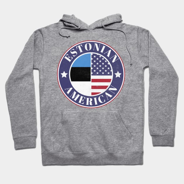 Proud Estonian-American Badge - Estonia Flag Hoodie by Yesteeyear